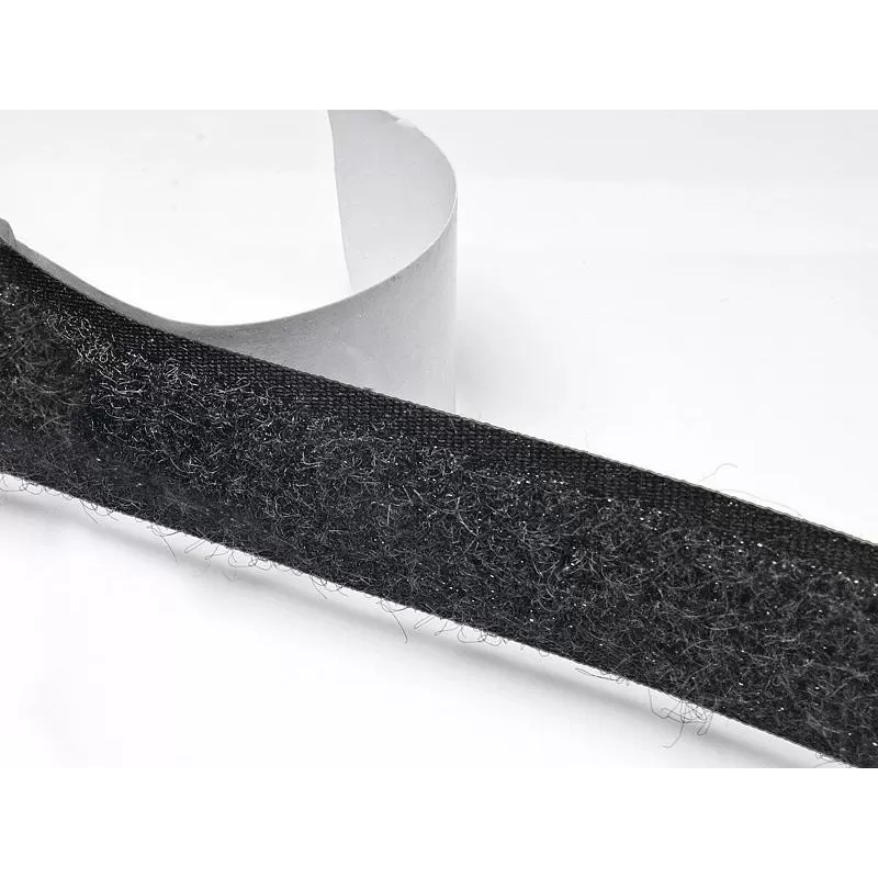 Taśma rzep samoprzylepna 50 mm czarna (Pętelka) - 25 metrów